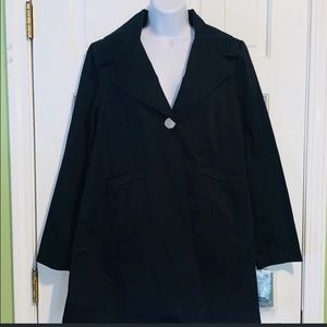 Nine West Black Empire Cotton Pea Coat